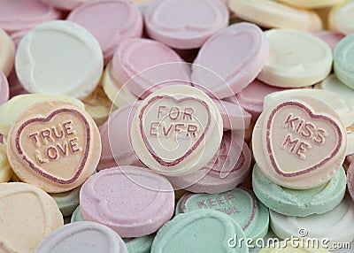 Love Heart Valentine Sweets Stock Photo