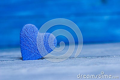 Love hearts on wooden texture background, valentines day card concept. original heart background Stock Photo