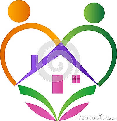 Love home Vector Illustration