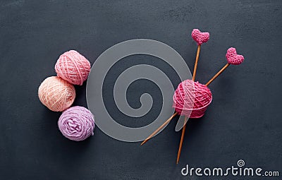 Love Knitting Stock Photo