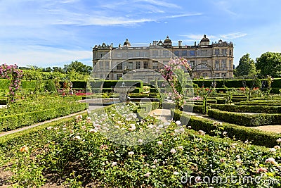 The Love Labyrinth Rose Garden at Longleat House in Wiltshire Editorial Stock Photo