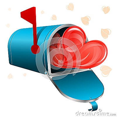 Love Letter Concept Vector Illustration