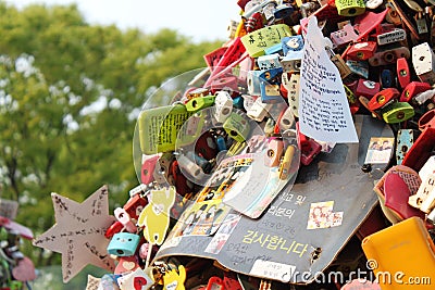 The love locks Editorial Stock Photo