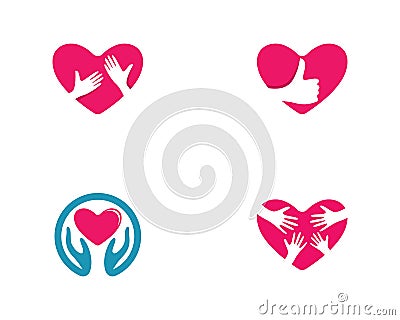 Love logo template Vector Illustration