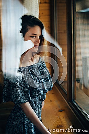 Love and loneliness. Thoughts of love Stock Photo