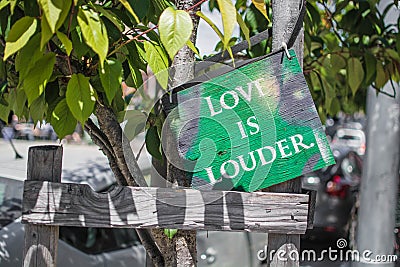 Love is Louder Stock Photo