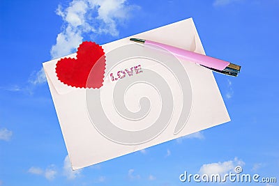 Love message Stock Photo