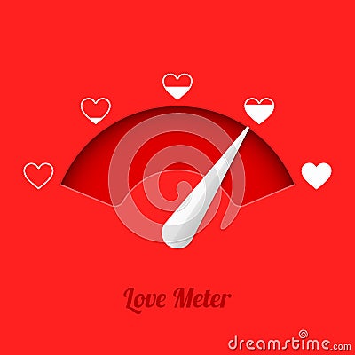 Love meter Vector Illustration