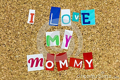 Love mommy mom mother happy mothers day home family greeting Stock Photo