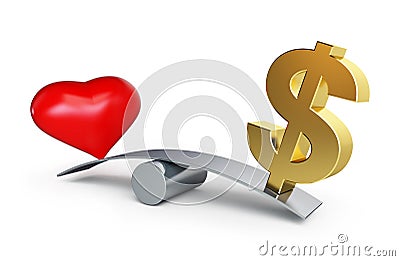 Love or money Stock Photo