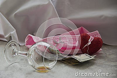 Love for money is prostitution. Stock Photo