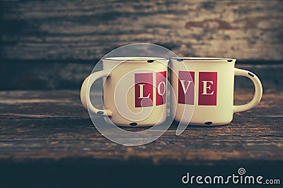 Love Mugs Stock Photo