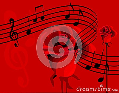 Love Music Vector Illustration