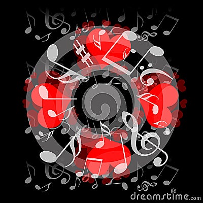 Love and Music Stock Photo