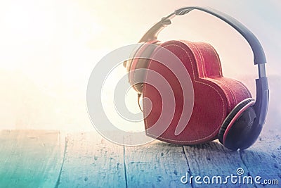 Love music vintage Stock Photo