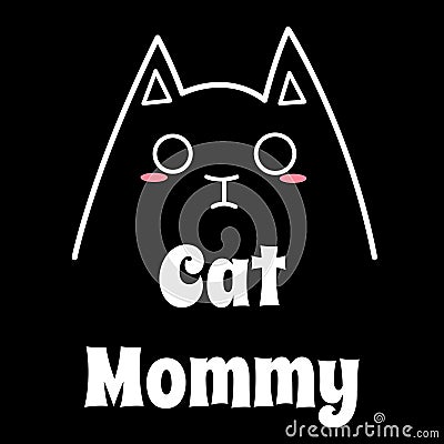 Love My Cat Mommy Stock Photo