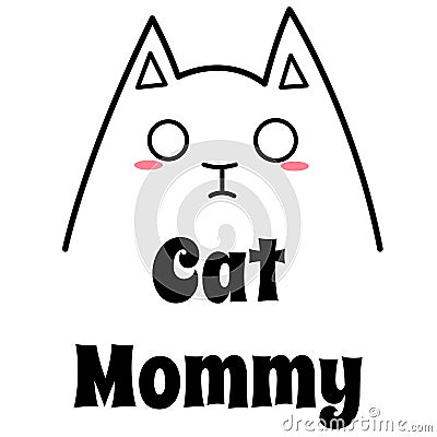 Love My Cat Mommy Stock Photo