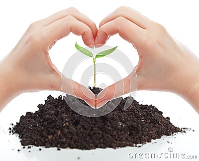 Love for nature concept Stock Photo