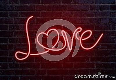 Love neon sign Stock Photo