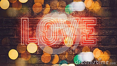 Love neon sign Stock Photo