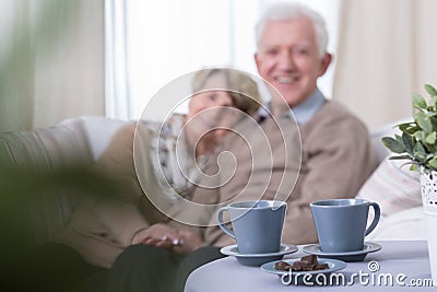 Love in old age Stock Photo