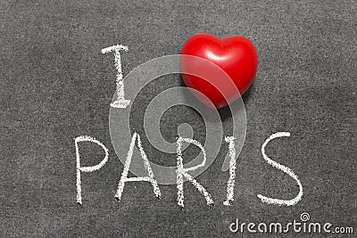 Love Paris Stock Photo
