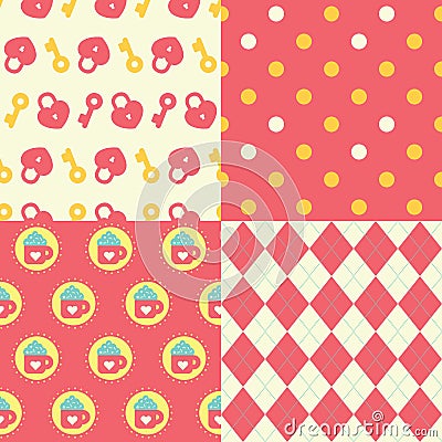 Love Patterns Vector Illustration