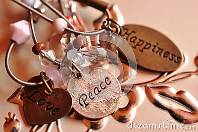 Love peace happiness Stock Photo