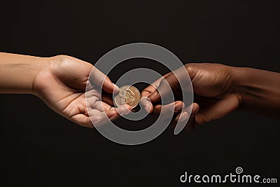 Love people gesture help hand support assistance care two tenderness human close-up life hope family Stock Photo