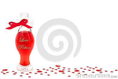 Love Potion in a Bottle for Unrequited Love Concept Stock Photo