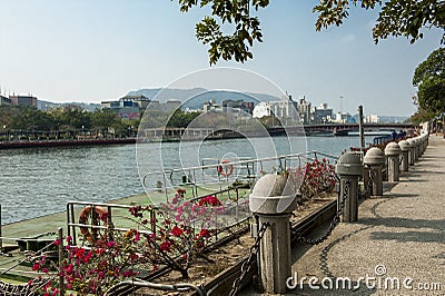 The love river of kaohsiung Stock Photo