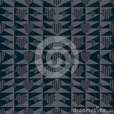 Love rock seamless pattern Vector Illustration