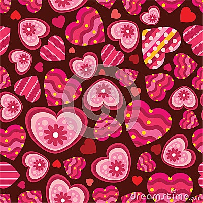 Love seamless pattern Vector Illustration