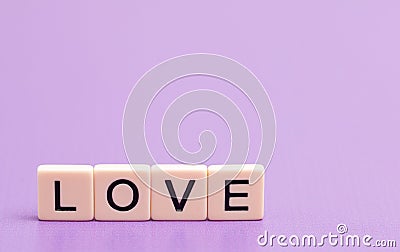 Love Spelled Out Stock Photo