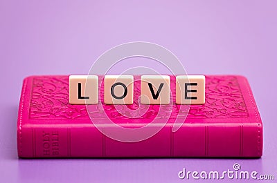 Love Spelled Out Stock Photo