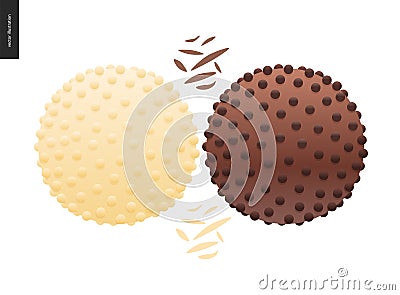 Love spring chocolate Vector Illustration