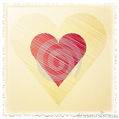 Love stamp Vector Illustration