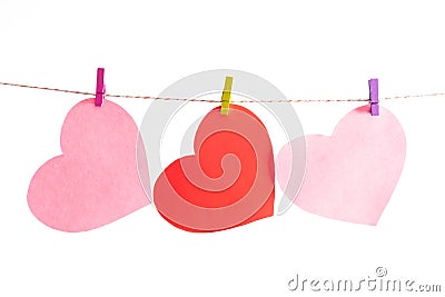 Love symbol celebration romance red. pink color gift Stock Photo