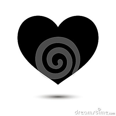 Love symbol. Valentine`s Day sign. Hearts icon. Vector illustration Cartoon Illustration
