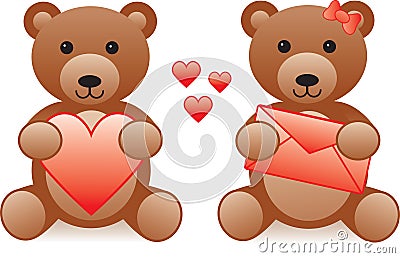 Love teddy bear Stock Photo