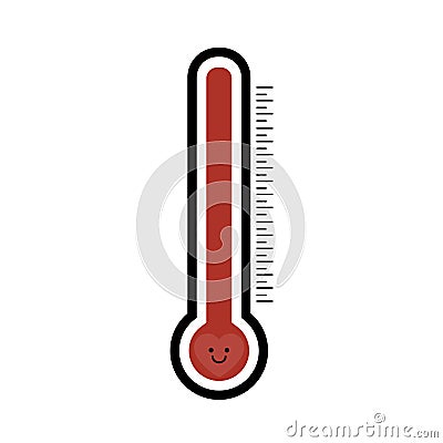 Love thermometer for Valentines Day symbol vector illustration Vector Illustration