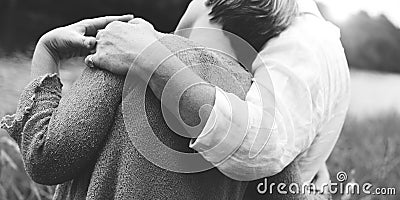 Love Togetherness Couple Passion Relationship Concept Stock Photo