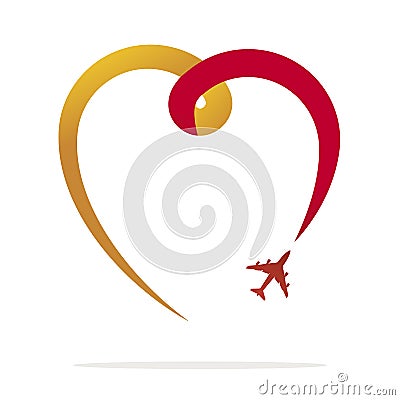Love travel Vector Illustration