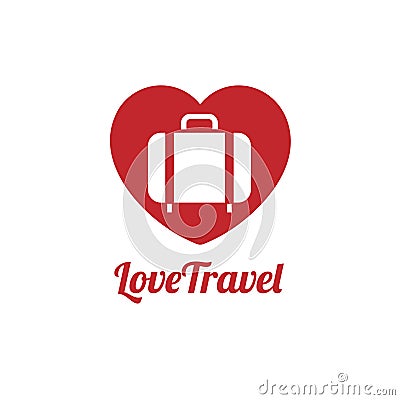 Love traveler icon Vector Illustration