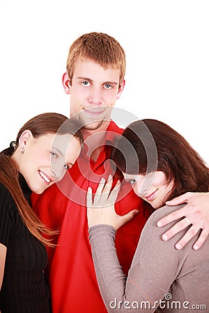 Love Triangle Stock Photo