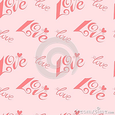Love. Seamless pattern. Background of Valentines day_2 Stock Photo