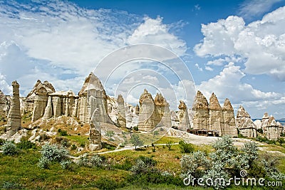 Love valley in Cappadocia, Anatolia, Turkey. Stock Photo