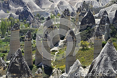 Love Valley in Cappadocia, Goreme, Turkey Stock Photo