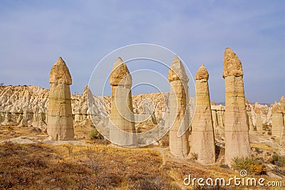 Love valley in Cappadocia, Turkey Stock Photo