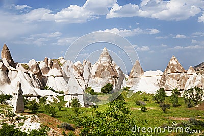 Love valley in Goreme national park. Cappadocia Stock Photo